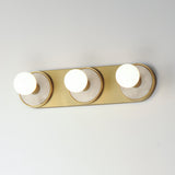 Hollywood Sconce Vanity Light Whit Alabaster / Natural Aged Brass by Maxim Lighting