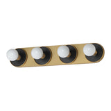 Hollywood Sconce Vanity Light Black / Natural Aged Brass by Maxim Lighting