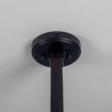 Holmes Chandelier - Matte Black / Antique Brass
