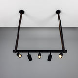 Holmes Chandelier Matte Black / Antique Silver