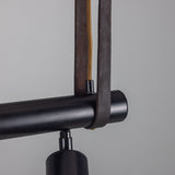 Holmes Chandelier Matte Black / Natural Brass