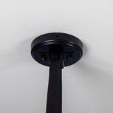 Holmes Chandelier - Matte Black / Polished Brass