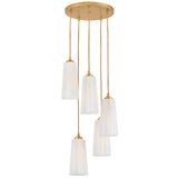 Honey Multi-Light Chandelier By Lark Living - Front View2