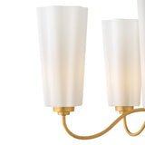 Honey Single Tier Chandelier - Distressed Brass