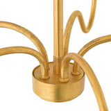 Honey Single Tier Chandelier - Distressed Brass