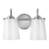 Honey Vanity Light - 2 Lights, Polished Nickel