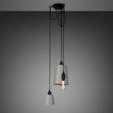 Hooked Multilight Pendant 3 Lights Smoked Bronze Stone By Buster And Punch