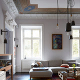 Hooked Multilight Pendant 6 Lights Brass Graphite By Buster And Punch Lifestyle View