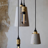 Hooked Multilight Pendant 6 Lights Brass Stone By Buster And Punch Lifestyle View