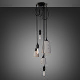 Hooked Multilight Pendant 6 Lights Smoked Bronze Stone By Buster And Punch