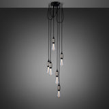 Hooked Multilight Pendant 6 Lights Steel No Shades By Buster And Punch