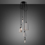 Hooked Multilight Pendant 6 Lights Steel Stone By Buster And Punch
