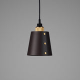 Hooked Pendant with Shade Small Graphite Brass By Buster And Punch Detailed View