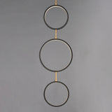 Hoopla LED Pendant by ET2 - 3-Light Black / Gold