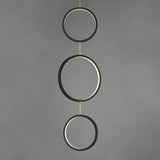 Hoopla LED Pendant by ET2 - 3-Light Black / Gold