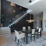 Hoopla LED Pendant 4 Lights Black Gold By ET2 - Lifestyle View11