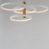 Hoopla LED Pendant 4 Lights White Gold By ET2 - With Light