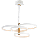 Hoopla LED Pendant 4 Lights White Gold By ET2