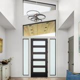 Hoopla LED Pendant 6 Lights Black Gold By ET2 - Lifestyle View