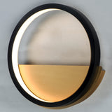 Hoopla Wall Sconce Black Gold By ET2 - Side View1
