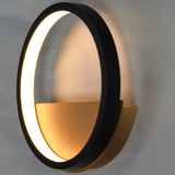 Hoopla Wall Sconce Black Gold By ET2 - Side View3