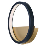 Hoopla Wall Sconce Black Gold By ET2
