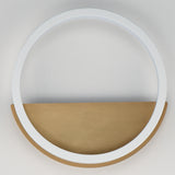 Hoopla Wall Sconce White Gold By ET2 - Front View