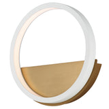Hoopla Wall Sconce White Gold By ET2