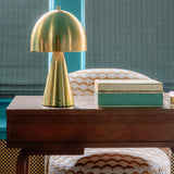 Hopkinton Battery Table Lamp Aged Brass By Hudson Valley - Lifestyle View10