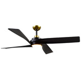 Horizon 56 Inch Ceiling Fan Brushed Gold By Kuzco Front View