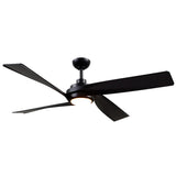 Horizon 56 Inch Ceiling Fan Matte Black By Kuzco Front View