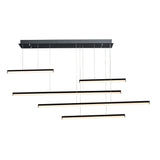 Hover Multi-Light LED Pendant by ET2 - 5-Light Wide Black