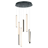 Hover Multi-Light LED Pendant by ET2 - 9-Light Black