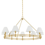 Howard Chandelier - 9 Light - Aged Brass by Hudson Valley