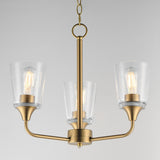 Hudson Chandelier Natural Aged Brass by Maxim Lighting