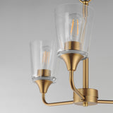 Hudson Chandelier Natural Aged Brass by Maxim Lighting
