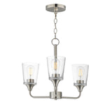 Hudson Chandelier Satin Nickel by Maxim Lighting