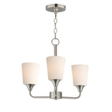 Hudson Chandelier Satin Nickel by Maxim Lighting