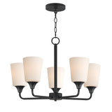 Hudson Chandelier Black by Maxim Lighting