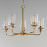 Hudson Chandelier Natural Aged Brass by Maxim Lighting