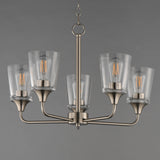 Hudson Chandelier Satin Nickel by Maxim Lighting