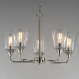 Hudson Chandelier Satin Nickel by Maxim Lighting
