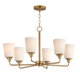 Hudson Chandelier Natural Aged Brass by Maxim Lighting
