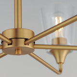 Hudson Chandelier Natural Aged Brass by Maxim Lighting