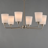 Hudson Chandelier Satin Nickel by Maxim Lighting