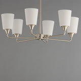 Hudson Chandelier Satin Nickel by Maxim Lighting