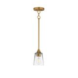 Hudson Mini Pendant Natural Aged Brass by Maxim Lighting
