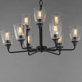 Hudson Multi-Tier Chandelier Black by Maxim Lighting