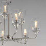 Hudson Multi-Tier Chandelier Satin Nickel by Maxim Lighting