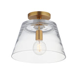 Hudson Semi-Flush Mount Natural Aged Brass by Maxim Lighting